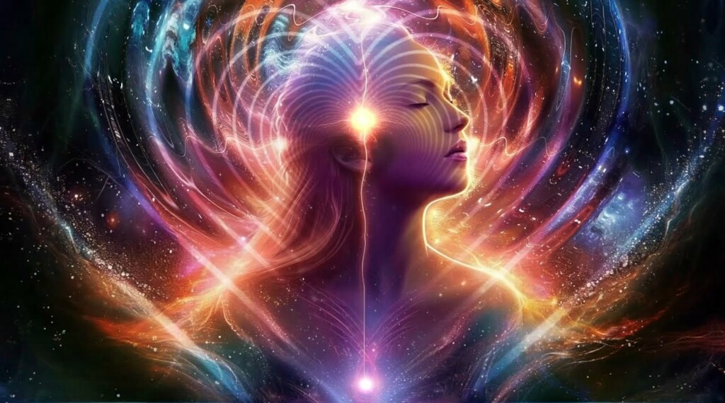 Awakening the Divine Feminine — layered consciousness and cosmic embodiment.
