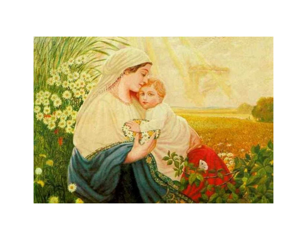 Mother Mary with Jesus Christ (Painted by Adolf Hitler 1913)
